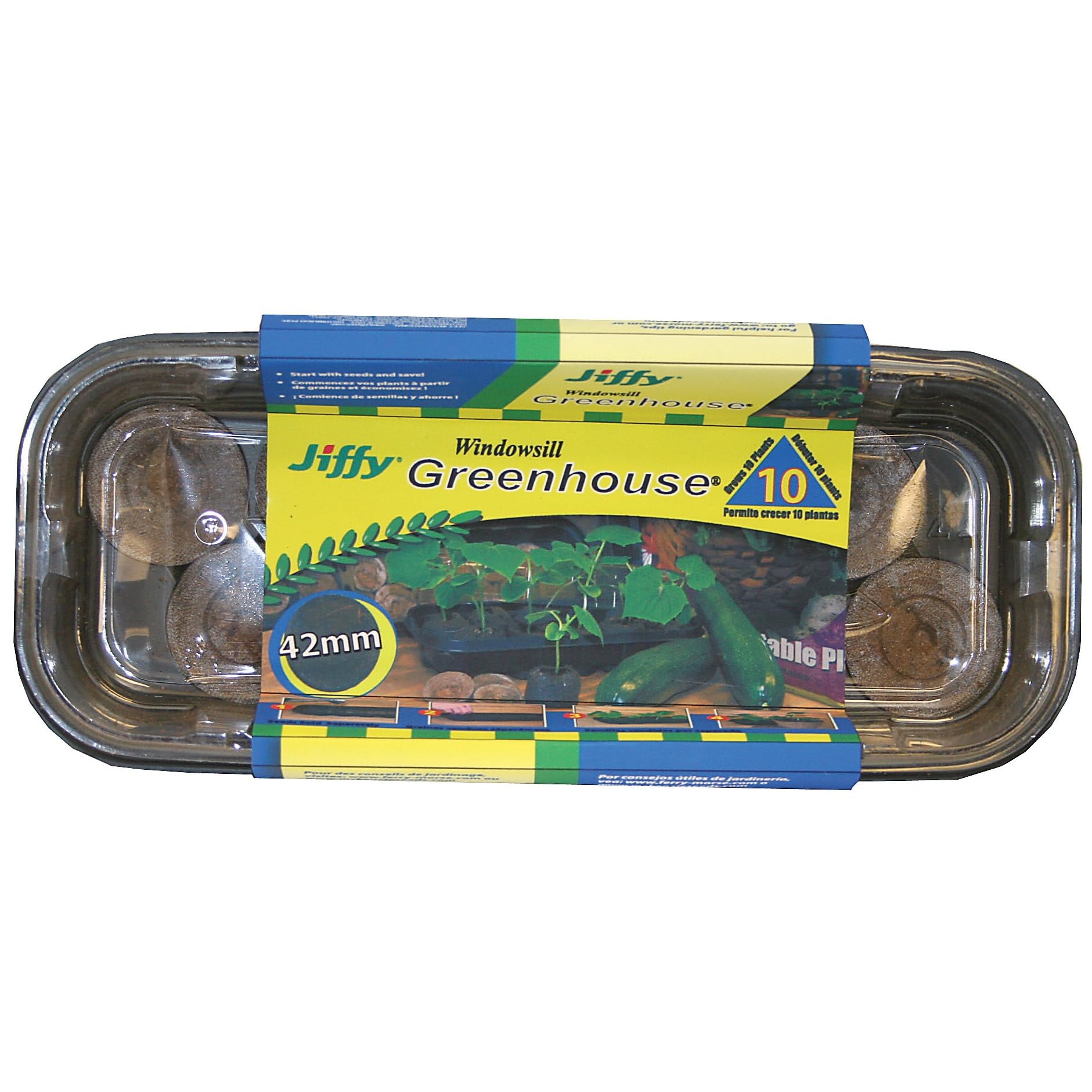 Amazon.com : Jiffy 42mm Windowsill Greenhouse 10 : Patio, Lawn